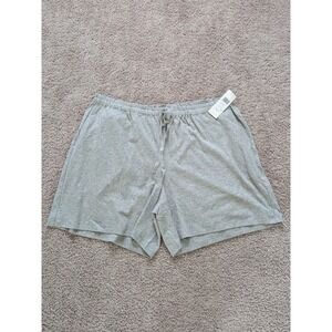 Eileen Fisher Organic Cotton Drawstring Sleeping Shorts Size 1X Dark Pearl NWT